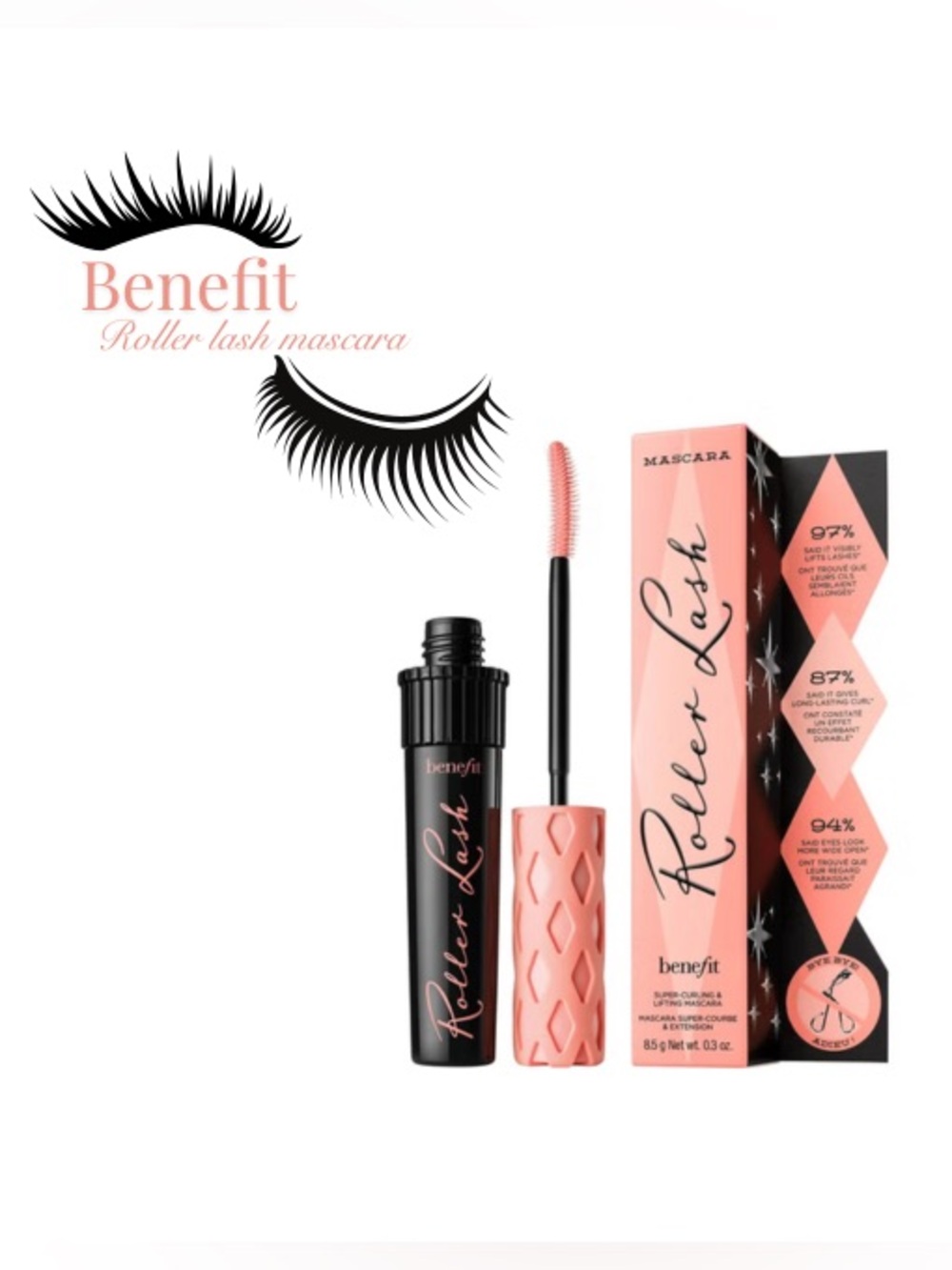Benefit Roller Lash Mascara — Pink & Black Packaging